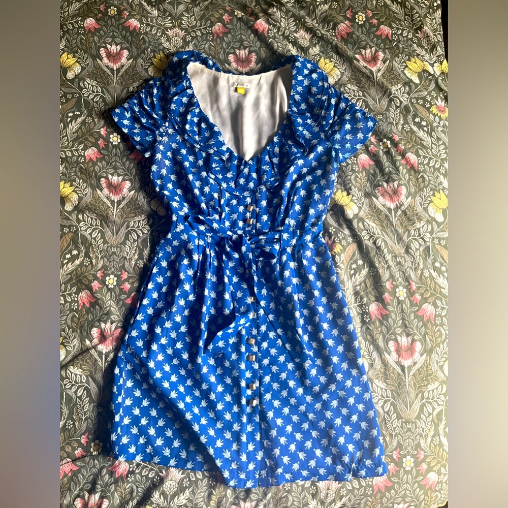 Anthropologie Blue Dress